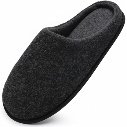 Mens Cozy Memory Foam scuff Slippers Slip