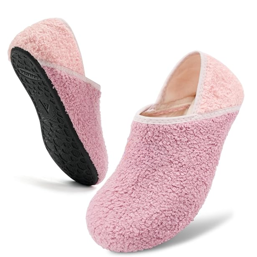 Comfortable Fuzzy House Slippers With Non Slip Bottom