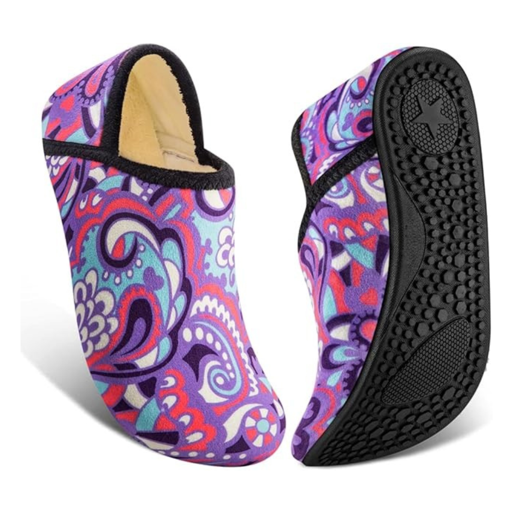 Warm House Slippers Socks With Soft Fleece Lining