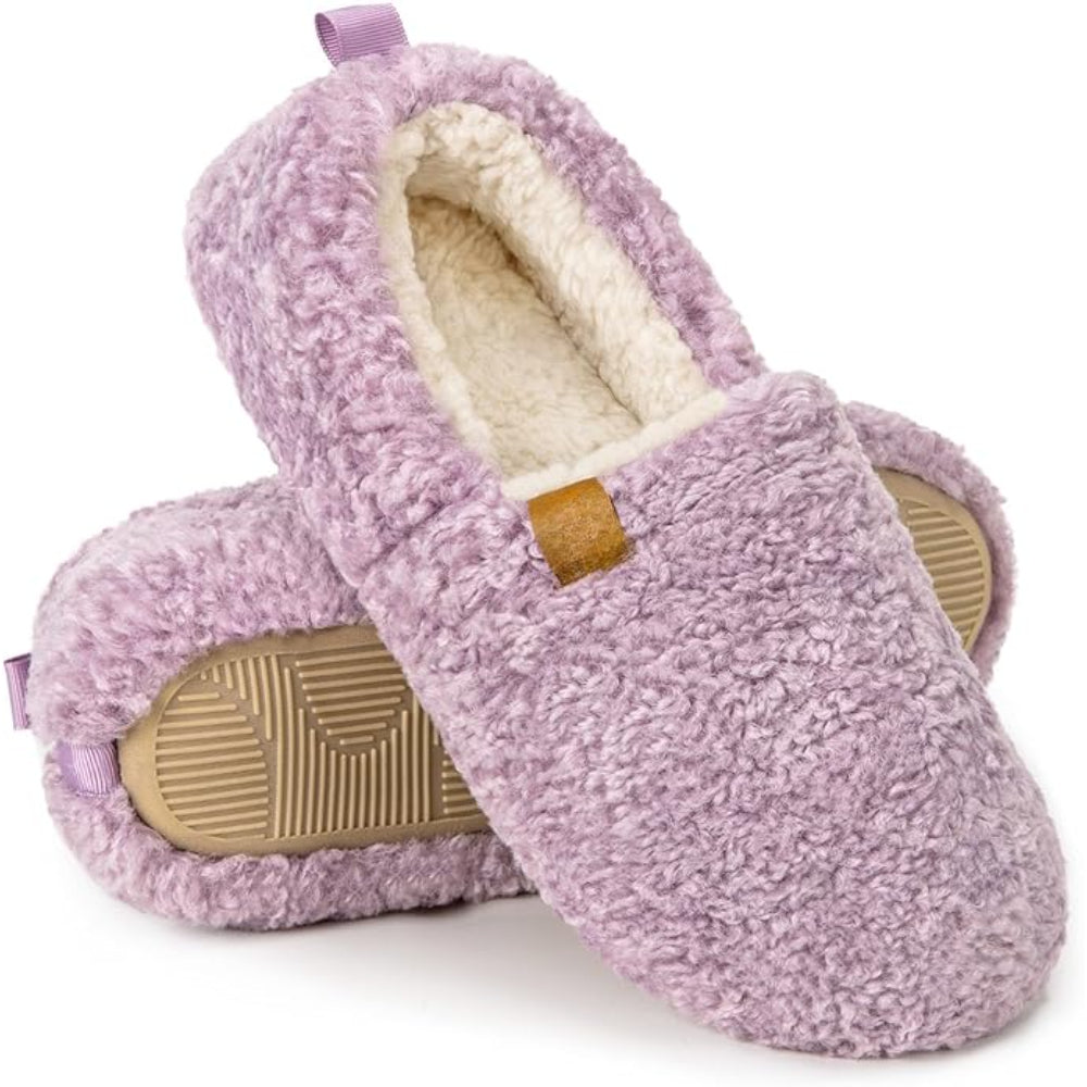 Cozy Faux Wool House Sandals With Foam