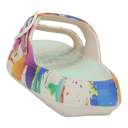 Double Buckle Adjustable Slides For Women