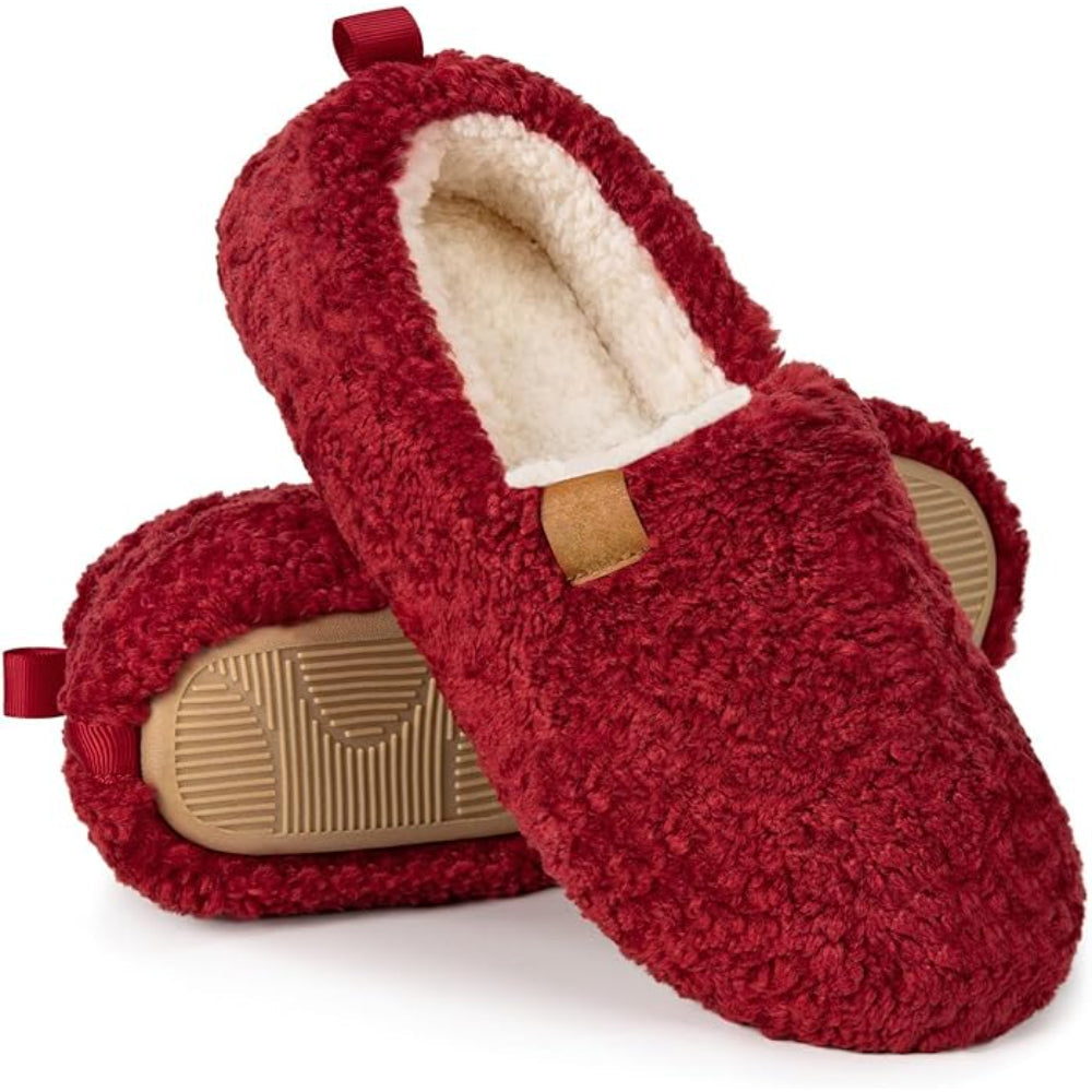 Cozy Faux Wool House Sandals With Foam