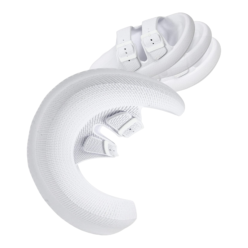 Double Buckle Adjustable Slides For Women