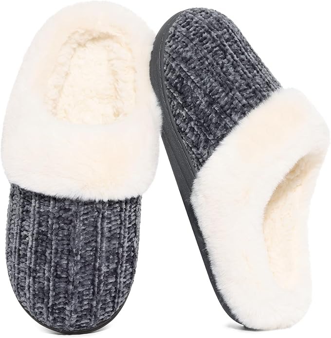 Warm Knit House Slippers For Women