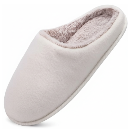 Mens Cozy Memory Foam scuff Slippers Slip