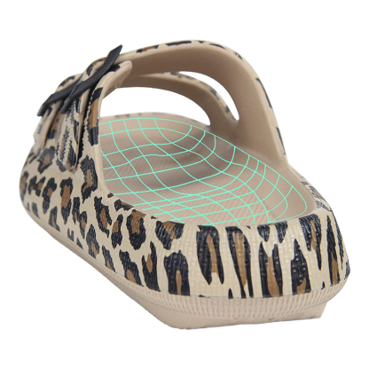 Double Buckle Adjustable Slides For Women