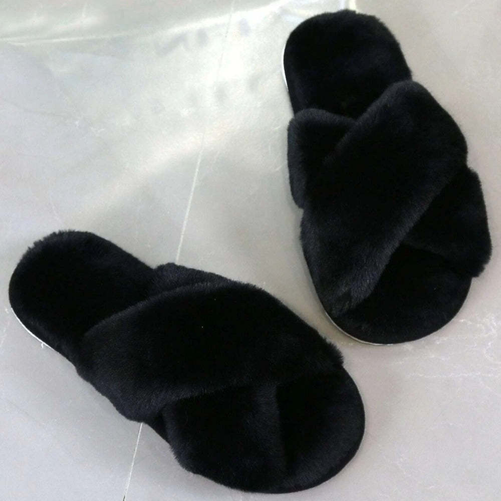 Cross Strap Bedroom Slippers