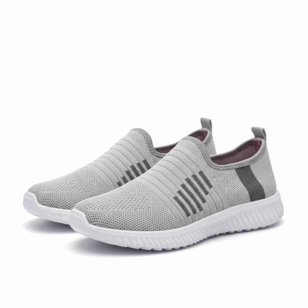 Striped Athletic Running Shoes