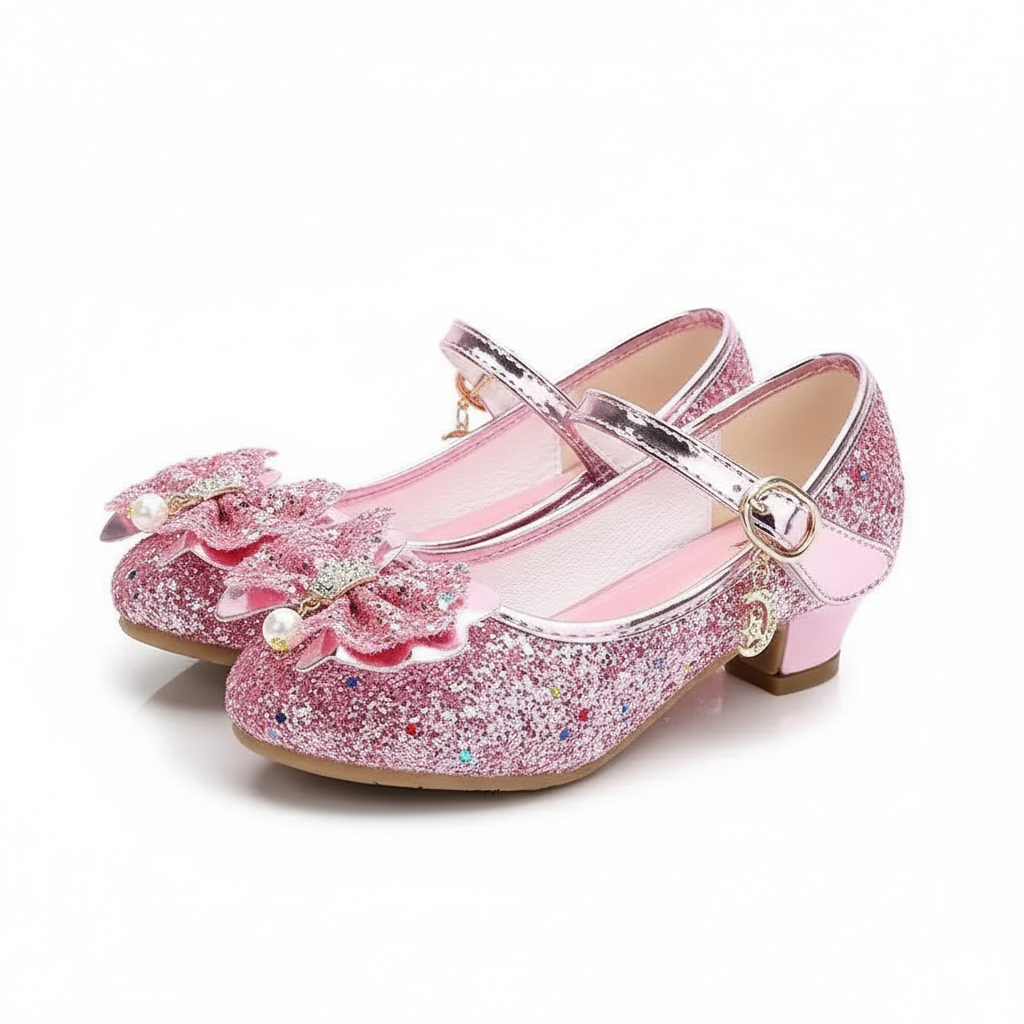 Princess Butterfly Shoes With Diamond Bowknot