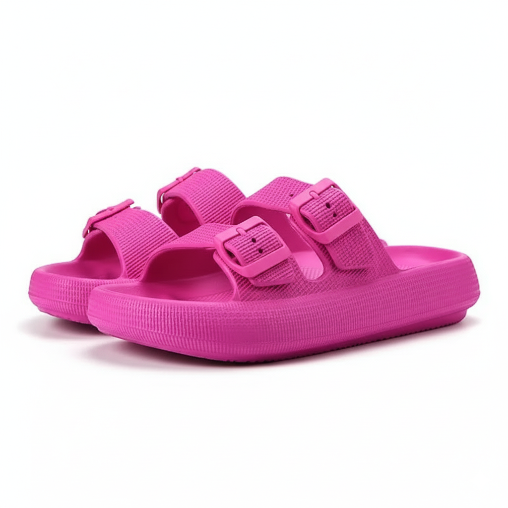 Unisex Dual Buckle Comfort Sandals