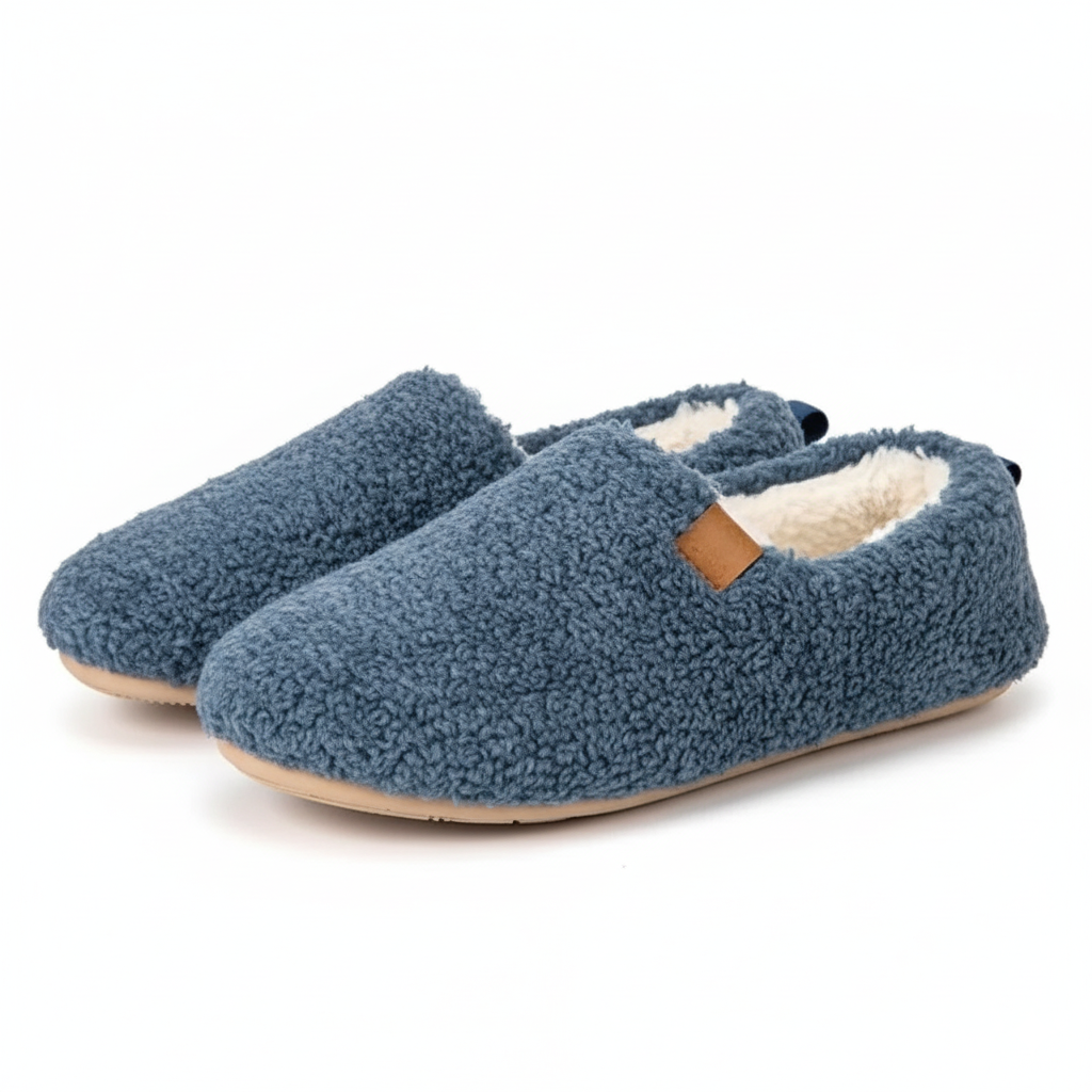 Cozy Faux Wool House Sandals With Foam