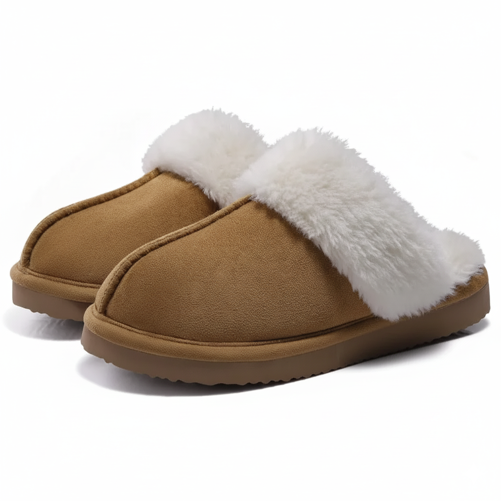 Cozy Fuzzy Memory Foam Slippers For Indoors And Outdoors