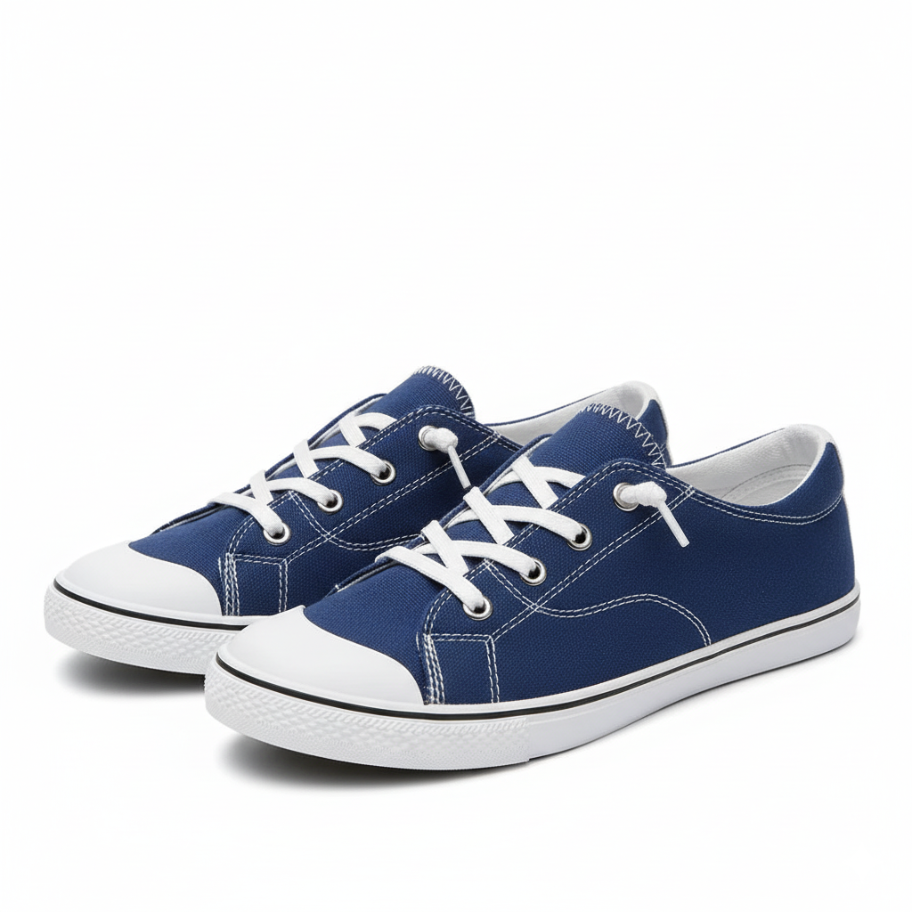 Lace Up Front Wide Casual Sneakers