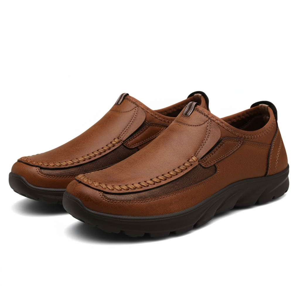 Handmade Retro Leisure Loafers Shoes