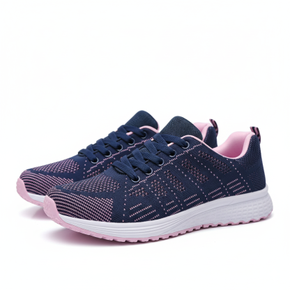 Breathable Walking Mesh Flat Sneakers