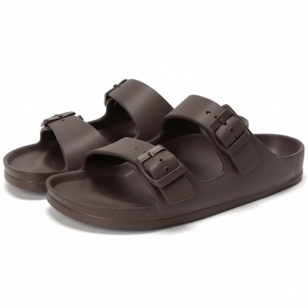 Flat Double Strap Sandals