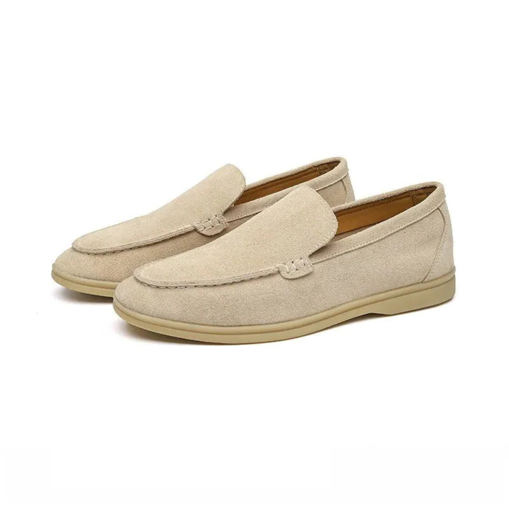 Suede Slip On Loafers