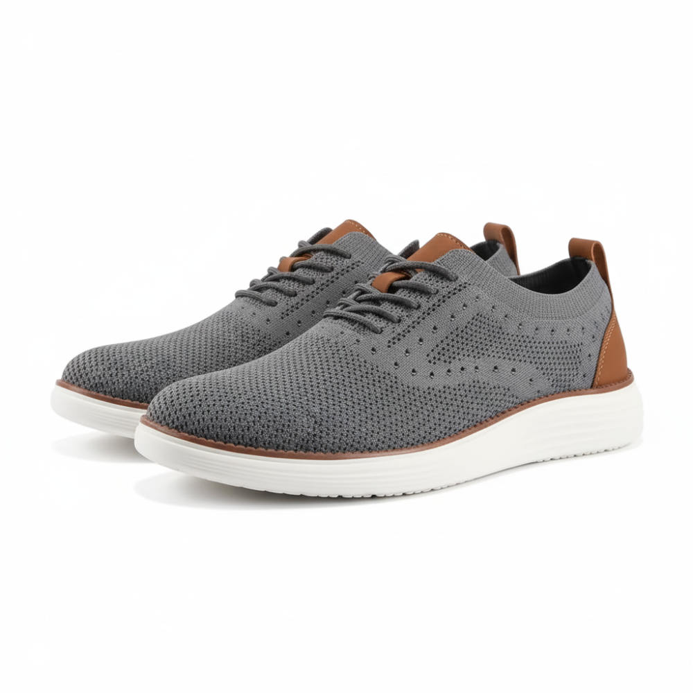 Knit Lace Up Sneakers – Lightweight Ease With Eva Cushioning