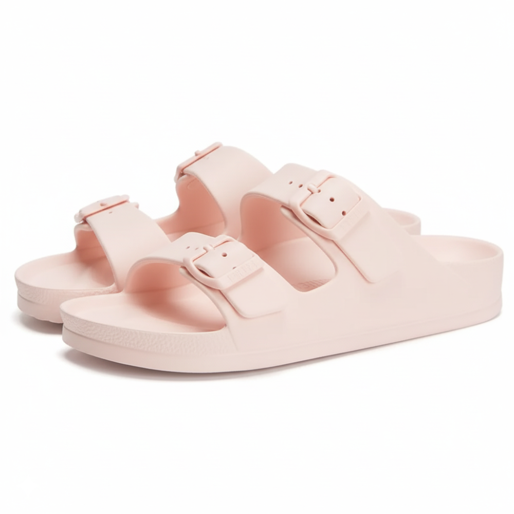 Lightweight Double Strap Flat Sandals