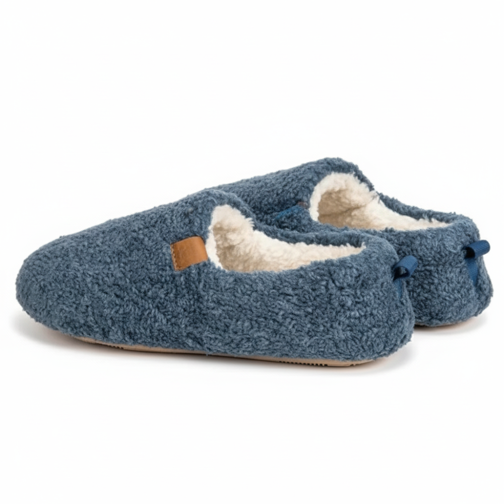 Cozy Faux Wool House Sandals With Foam