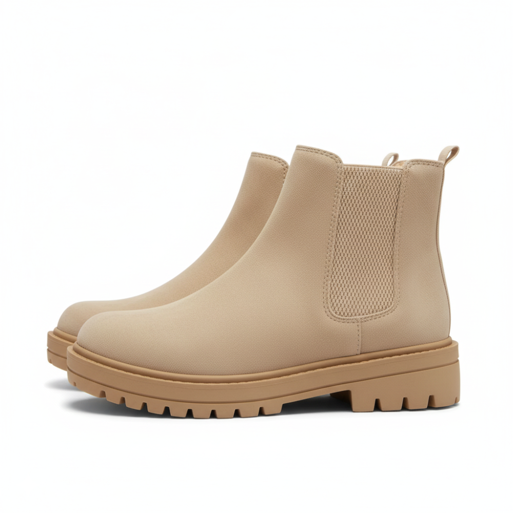Stylish Low Block Chelsea Boots