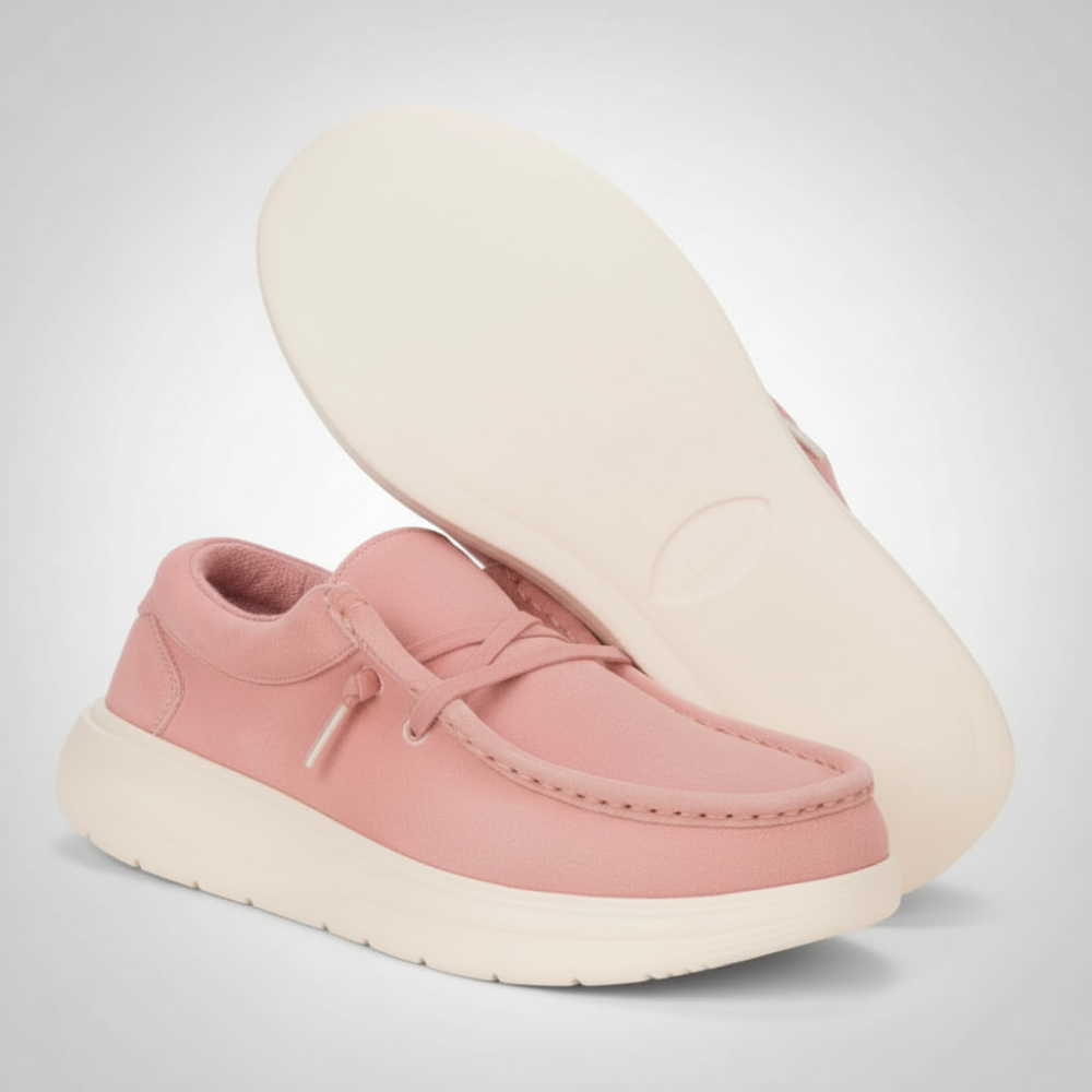 Suede Lace Casual Shoes for Women