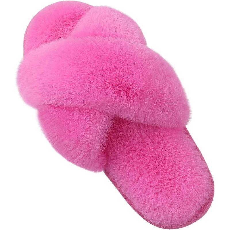 Cross Strap Foam Slippers For Women - The Boston Boots