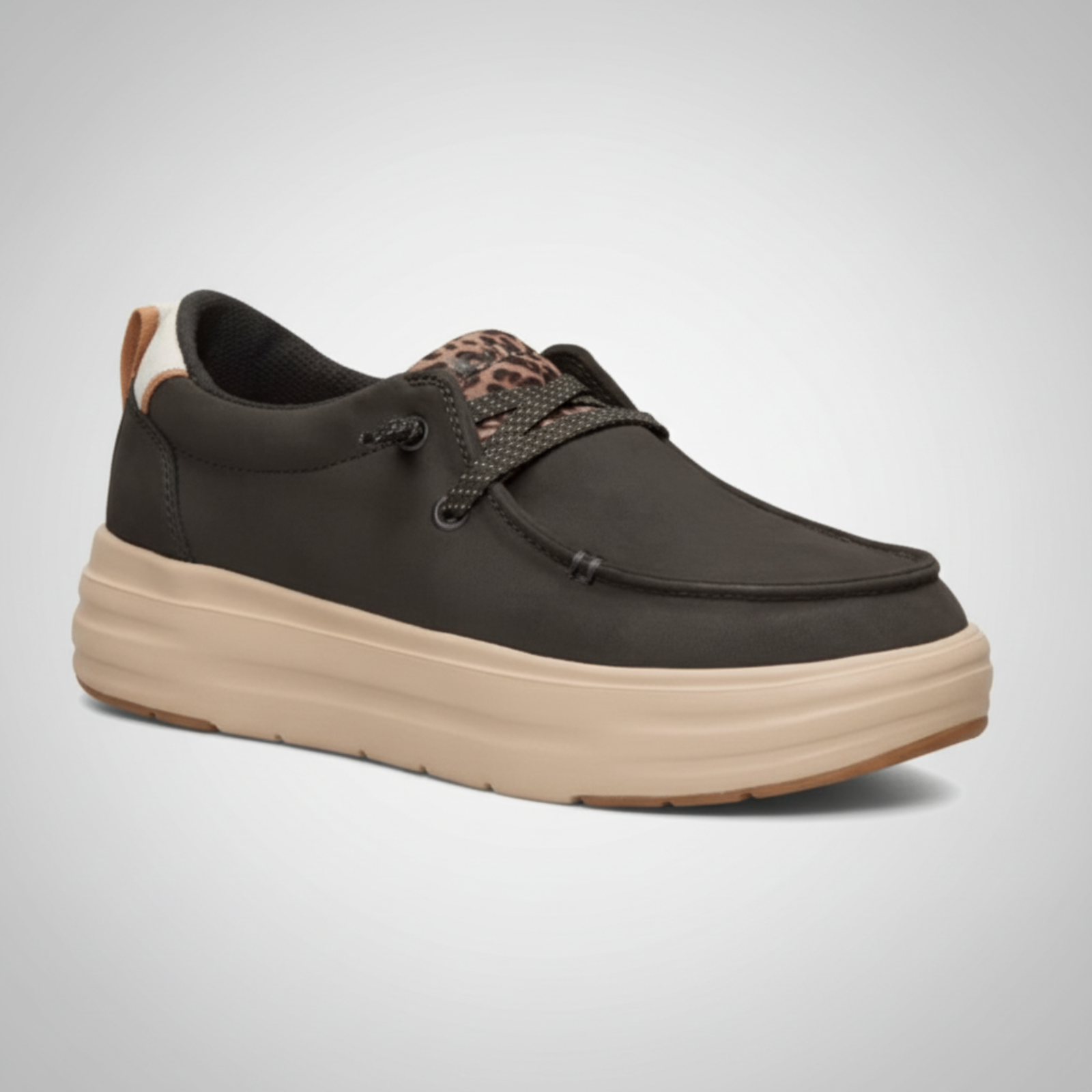 Animal Print Platform Slip On Casual Shoes For Women