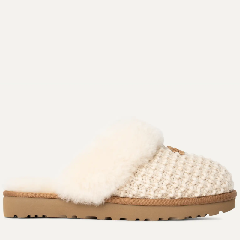 Cozy Slipper Knit Sheepskin Lined Slipper