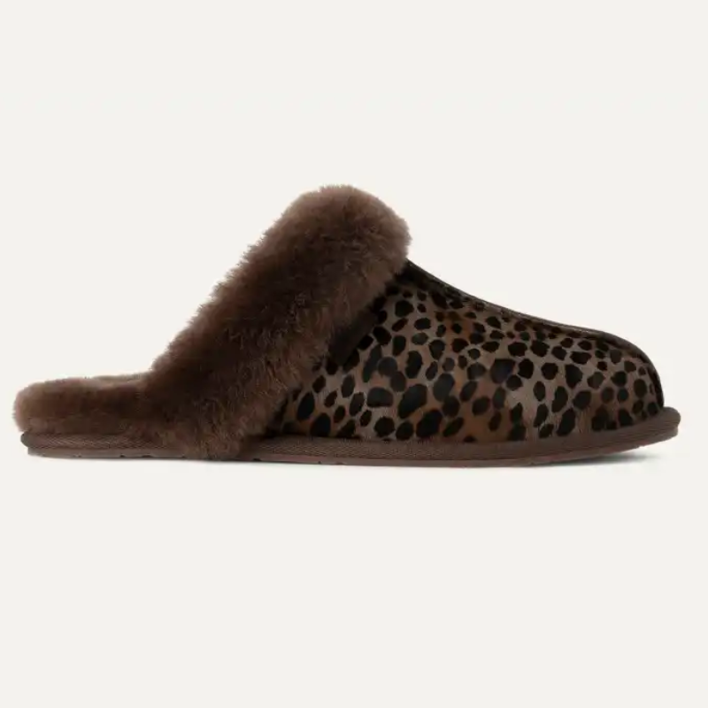 Scuffette Caspian Spotted Calf Hair Slipper