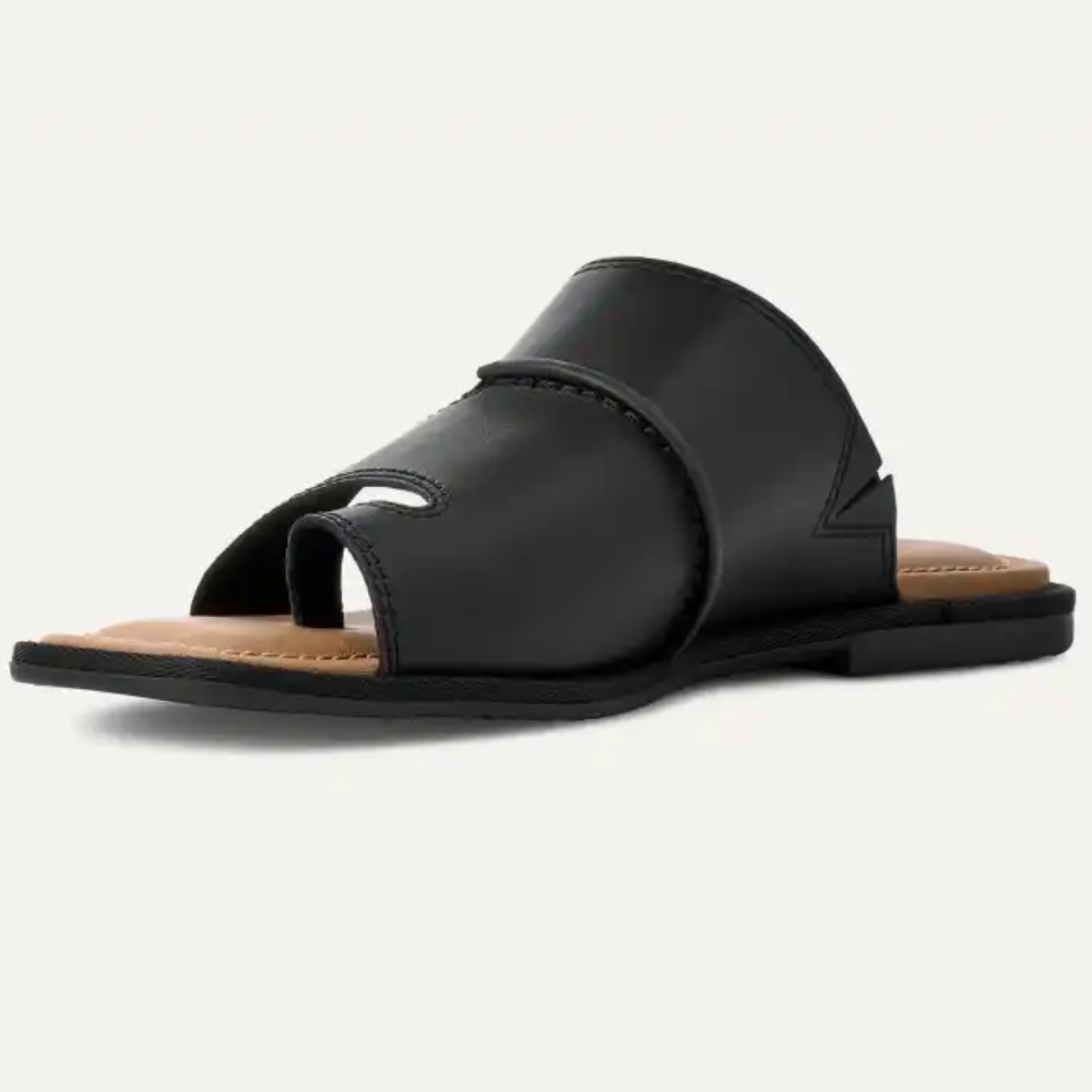 Casual Flat Slide Sandals with Cushioned Insole