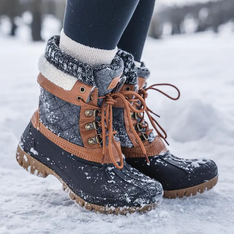 Winter Waterproof Snow Walking Boots For Women