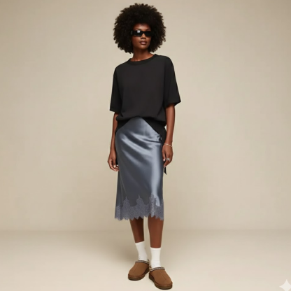 Tasman II Suede Slip On Platform Slipper