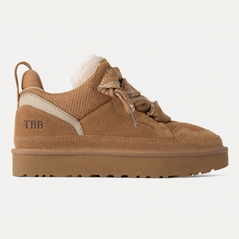 Comfortable Low Top Platform Sneakers With Suede Upper And Cushioned Sole