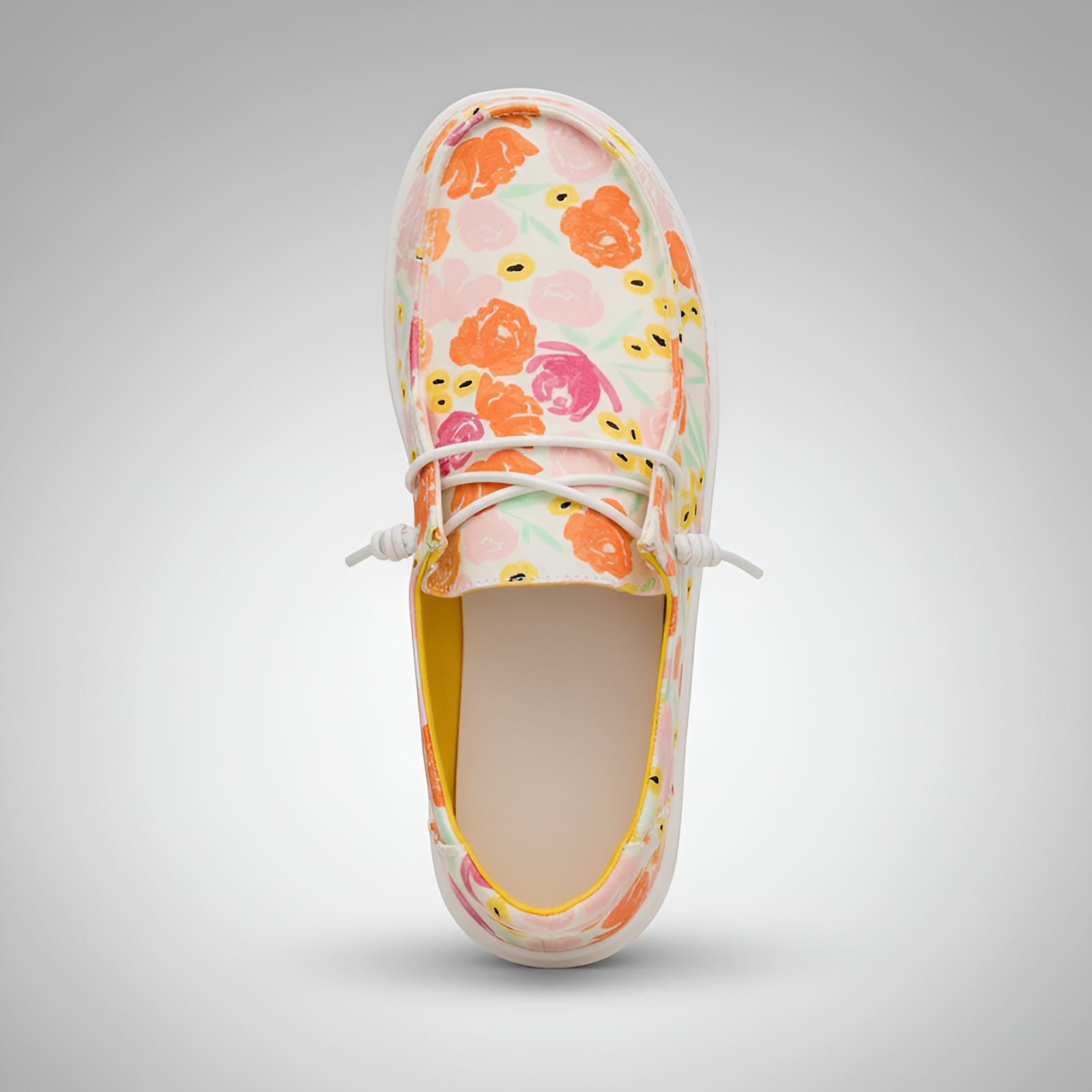 Watercolor Floral Slip On Comfort Shoes For Women