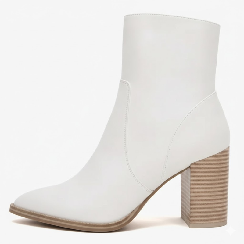 Pointed Front Boots With Side Zipper Design For Women 