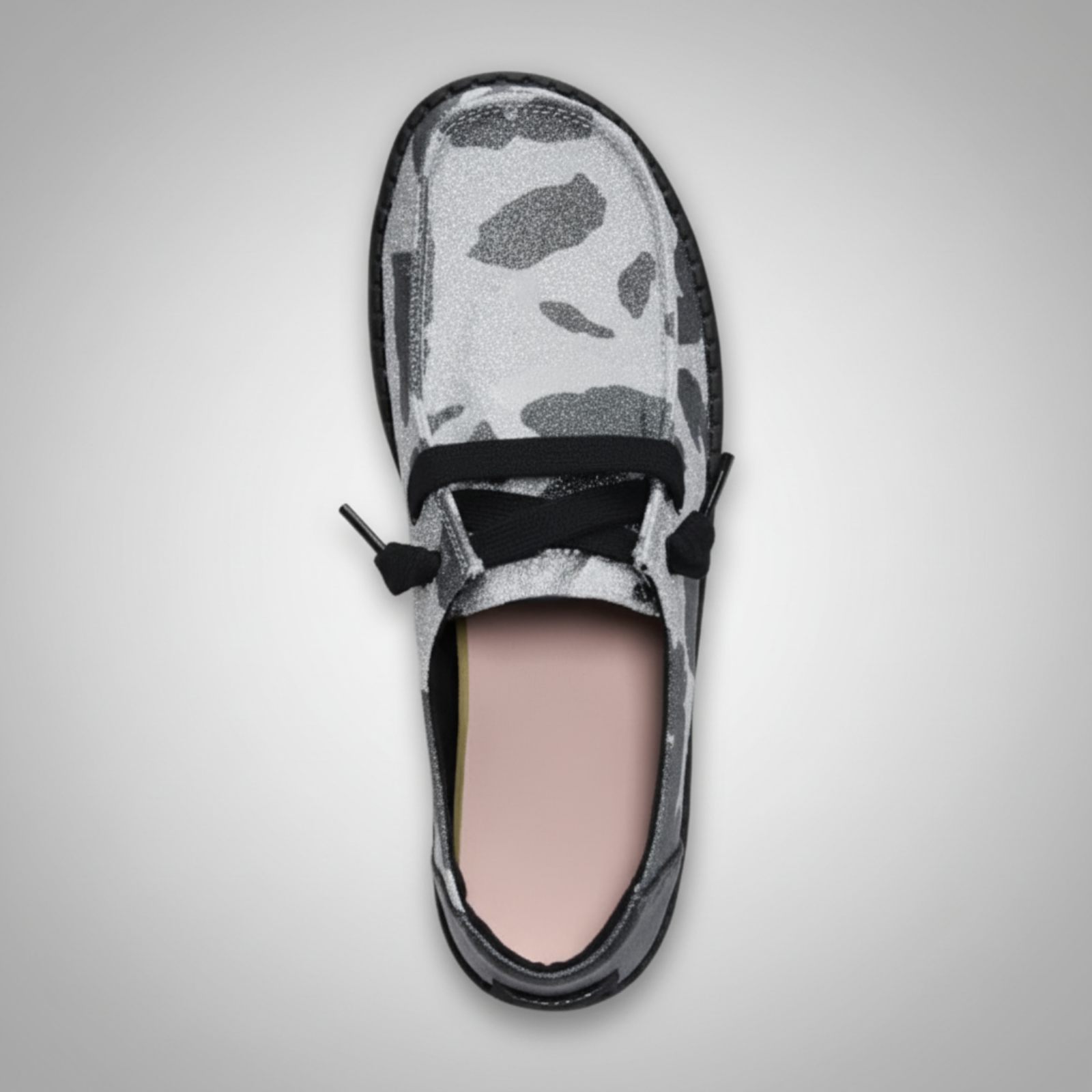 Sparkle Animal Cow Print Slip On Casual Shoes For Women