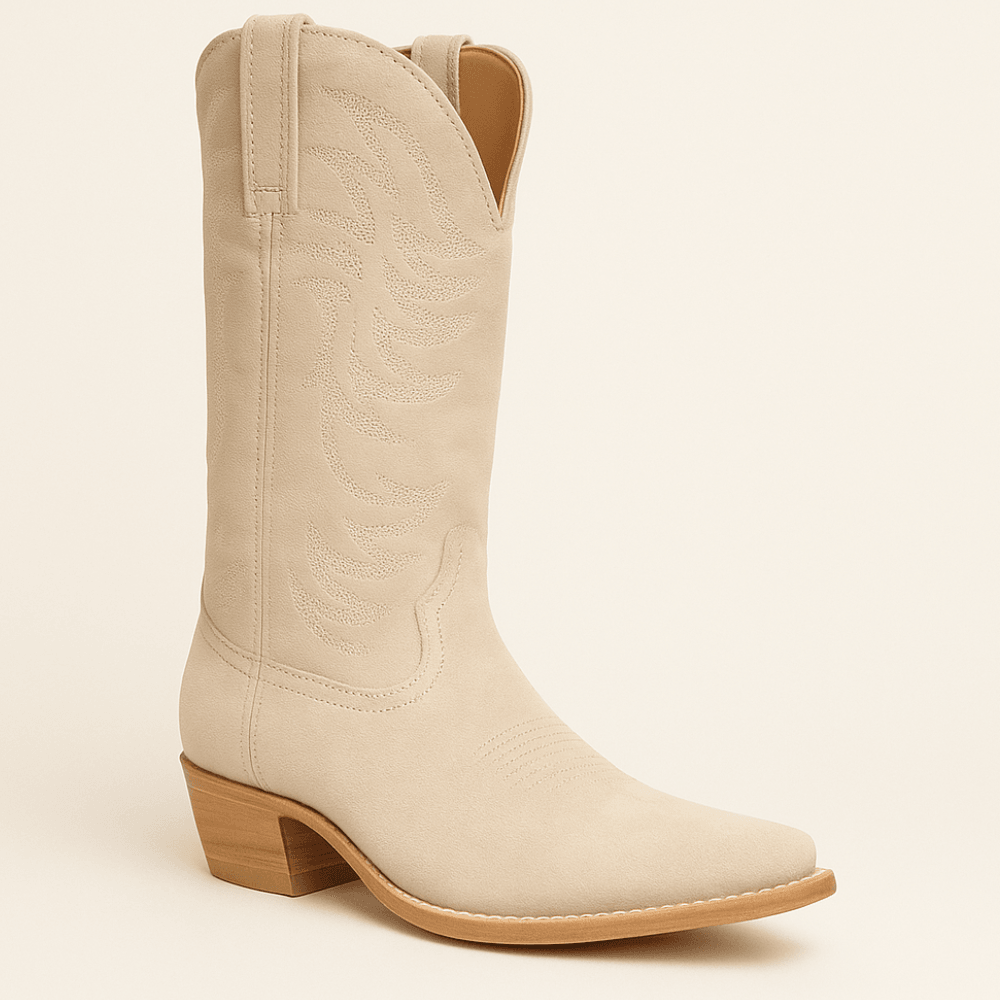 The Annie Embroidered Cowgirl Boots-The Boston Boots