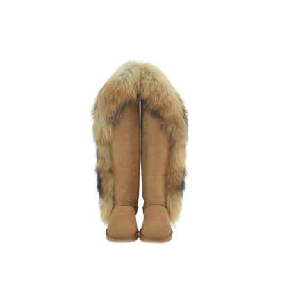 Tall Faux Fur Trim Winter Boots - The Boston Boots