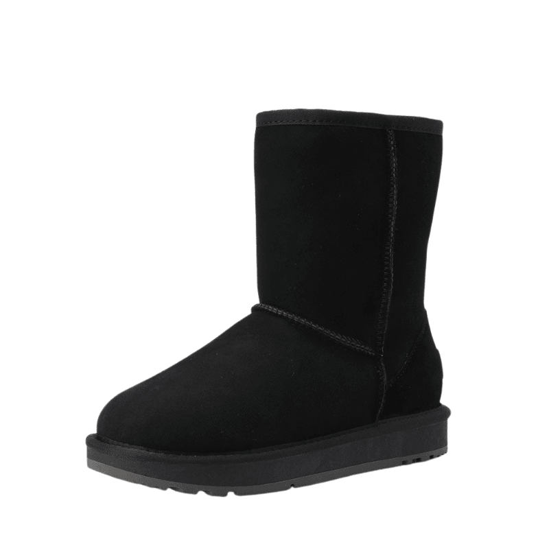 Suede Leather Women's Casual Winter Snow Boots - The Boston Boots