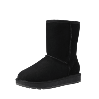 Suede Leather Women's Casual Winter Snow Boots - The Boston Boots