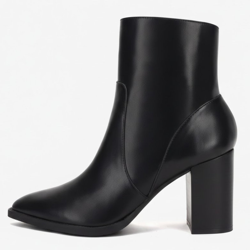 Pointed Front Boots With Side Zipper Design For Women 
