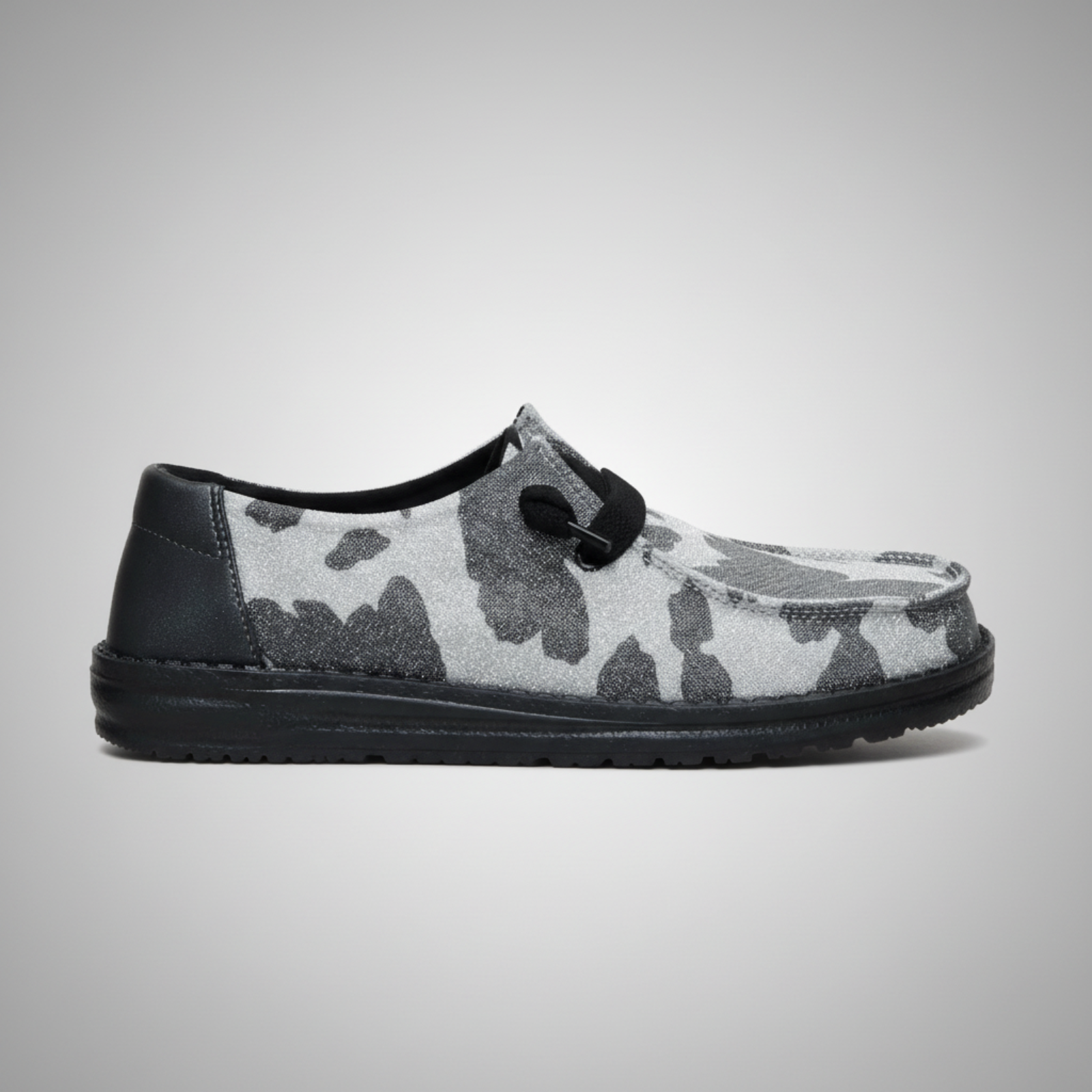 Sparkle Animal Cow Print Slip On Casual Shoes For Women