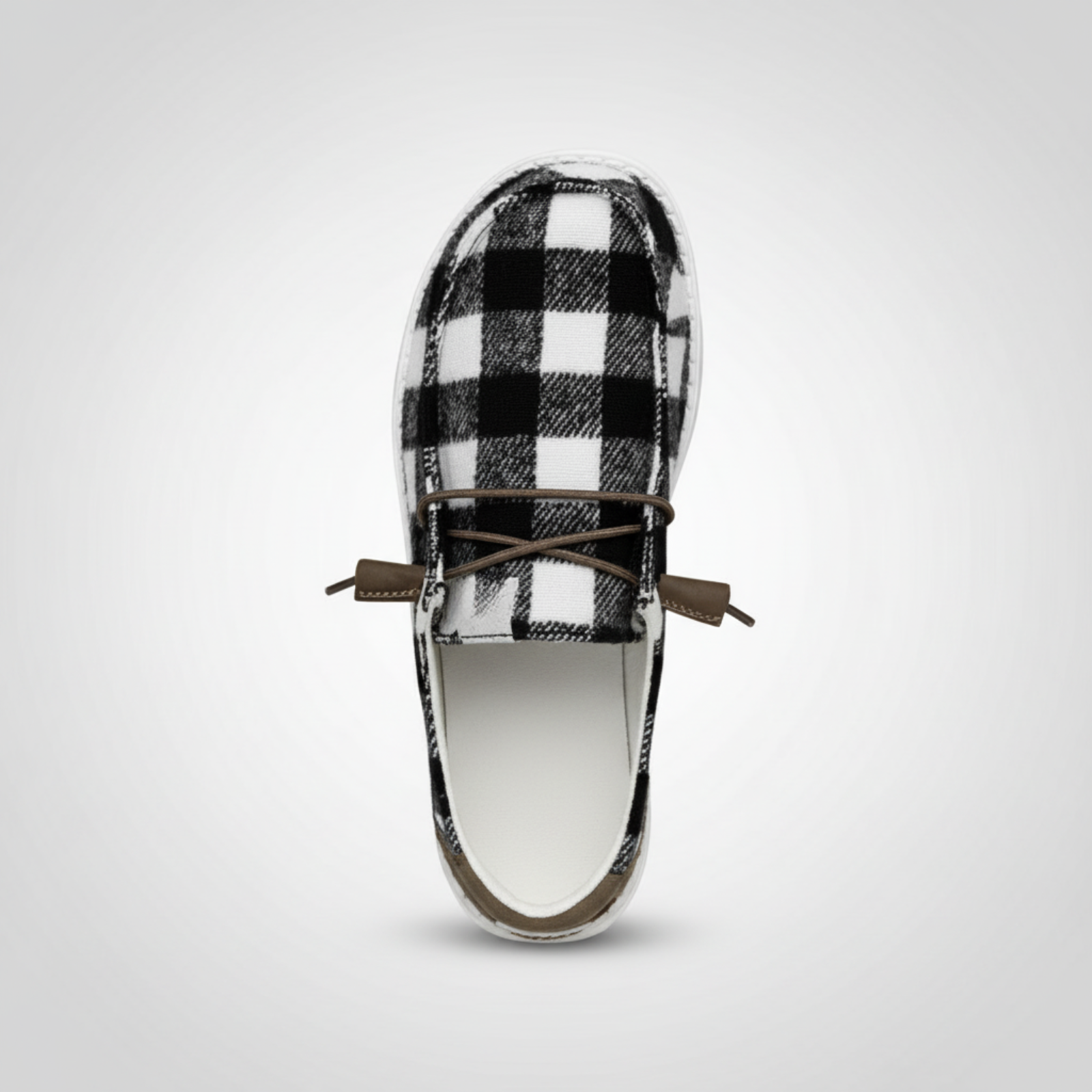 Buffalo Plaid Slip On Casual Comfort Shoes For Women