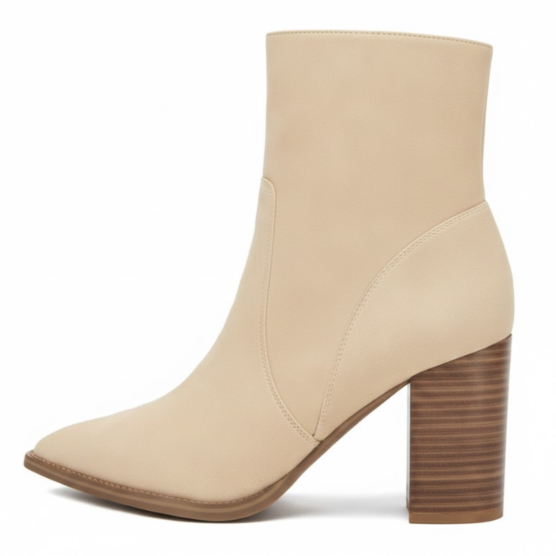 Pointed Front Boots With Side Zipper Design For Women 