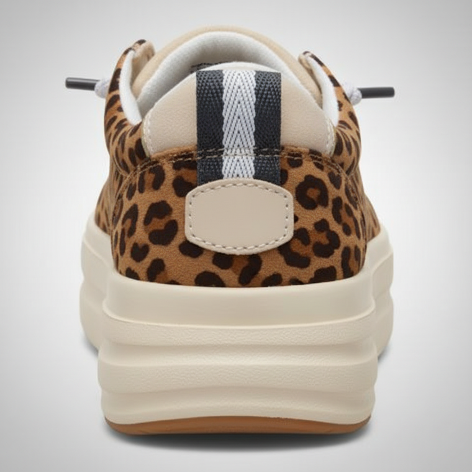 Animal Print Platform Slip On Casual Shoes For Women