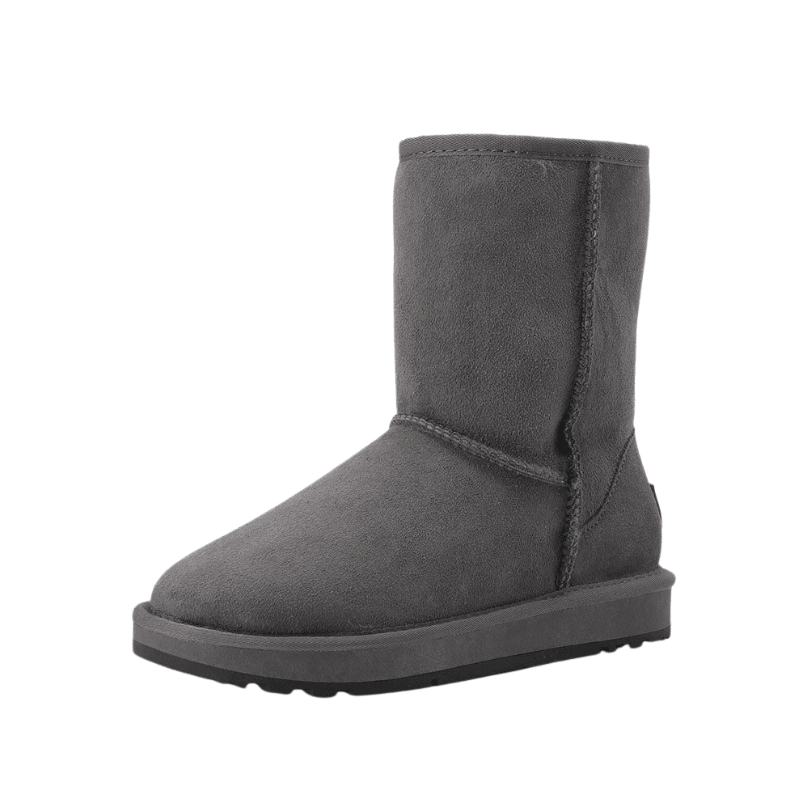 Suede Leather Women's Casual Winter Snow Boots - The Boston Boots