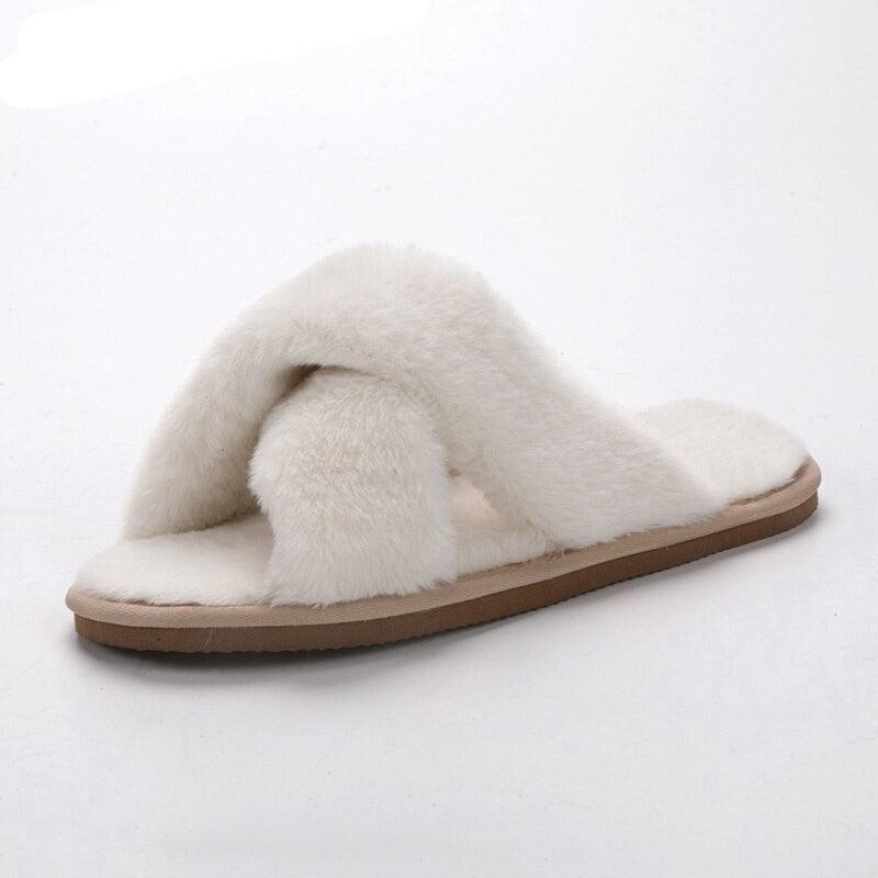 Plush Winter Slippers Soft Fur Lined Indoor Footwear-The Boston Boots