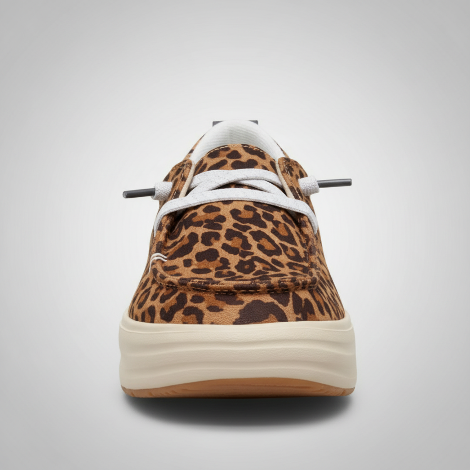 Animal Print Platform Slip On Casual Shoes For Women