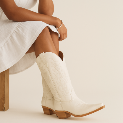 Western Snip Toe Cowgirl Boots - The Boston Boots